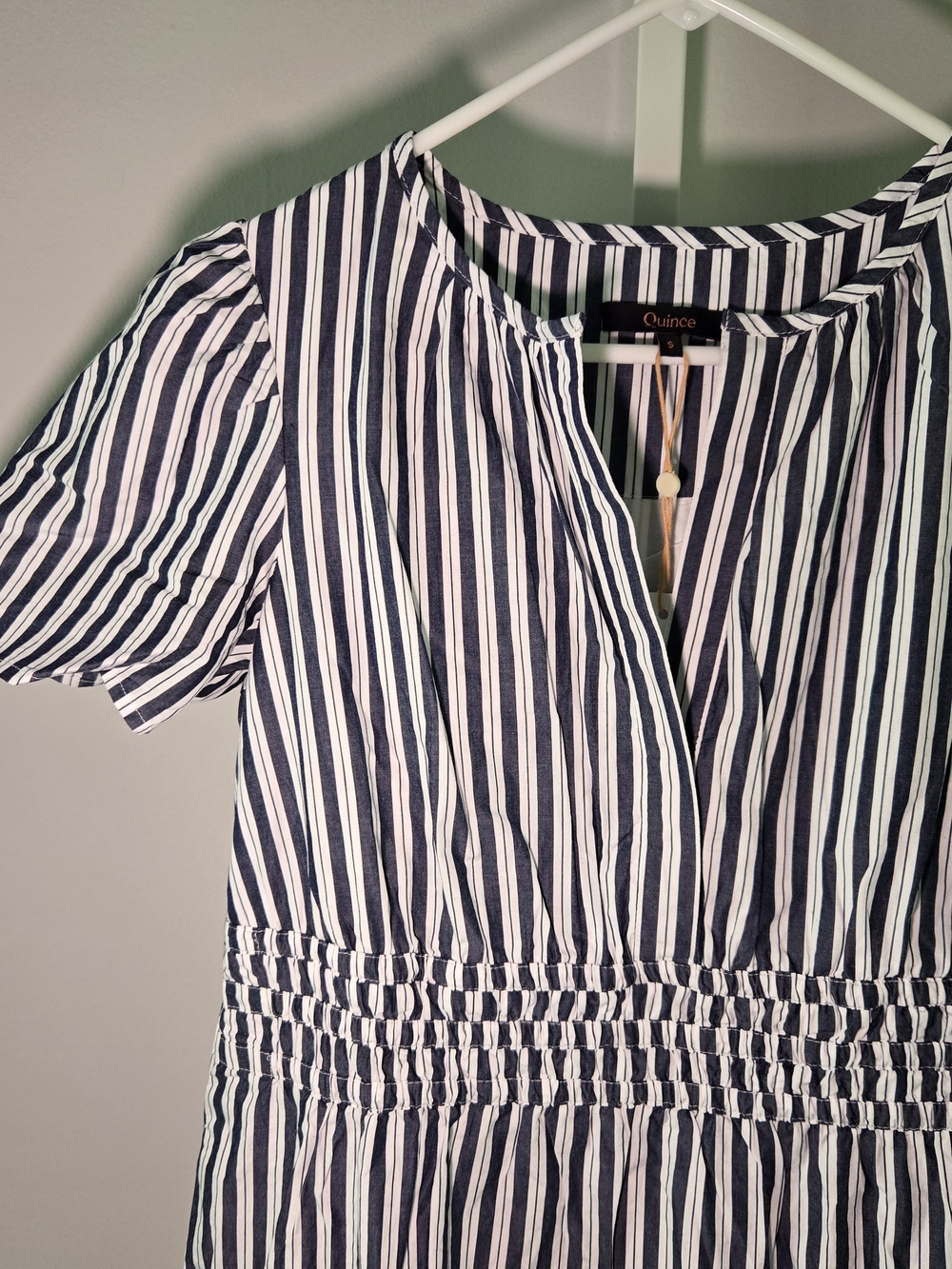 Quince Blue & White Striped Maxi Dress - Picture 7 of 7